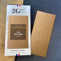 Tablette de chocolat blond - café moulu