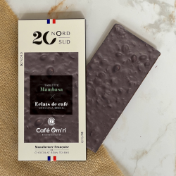 Tablette de chocolat Mambasa avec éclat de café