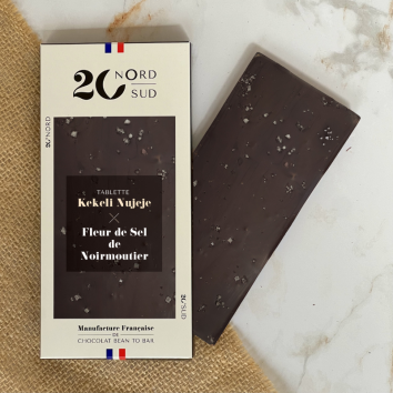 TABLETTE KEKELI NUJEJE FLEUR DE SEL NOIRMOUTIER 60G