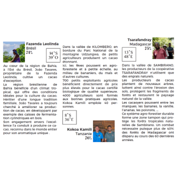 Ecrin de 15 bonbons ganaches - 20°Nord 20°Sud