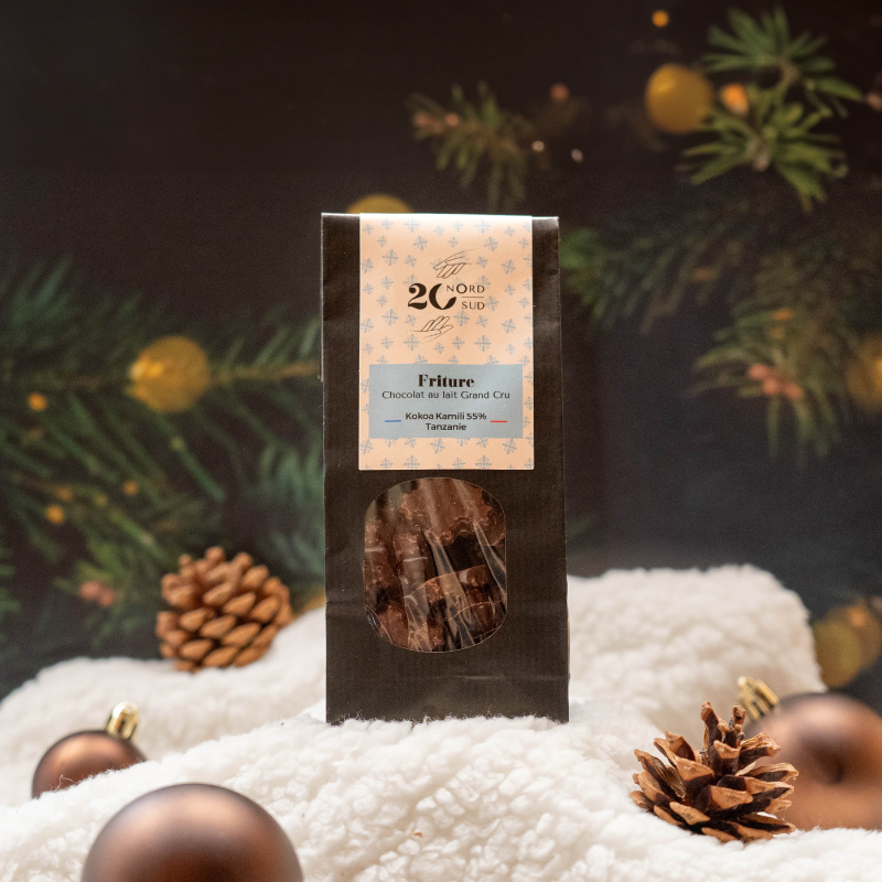 sachet friture lait chocolat bean to bar pure origine sachet friture lait chocolat bean to bar pure origine