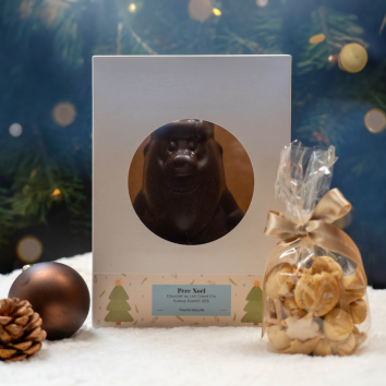 Père Noel chocolat bean to ba au lait