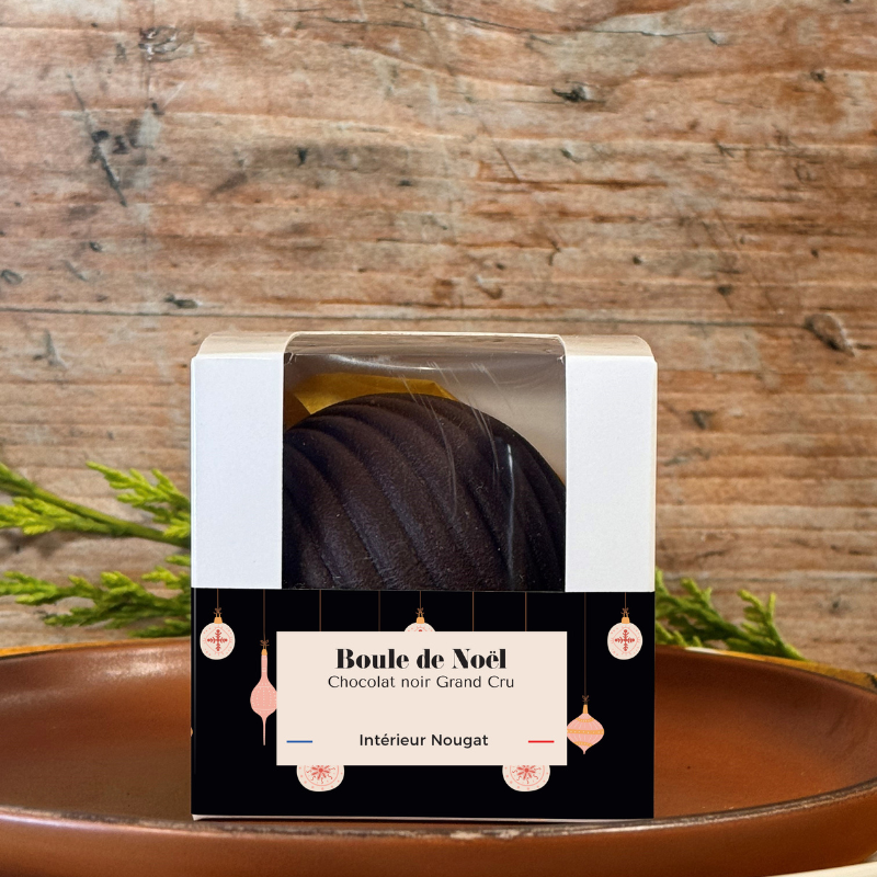 BOULE DE NOËL - NOIR NOUGAT 110G