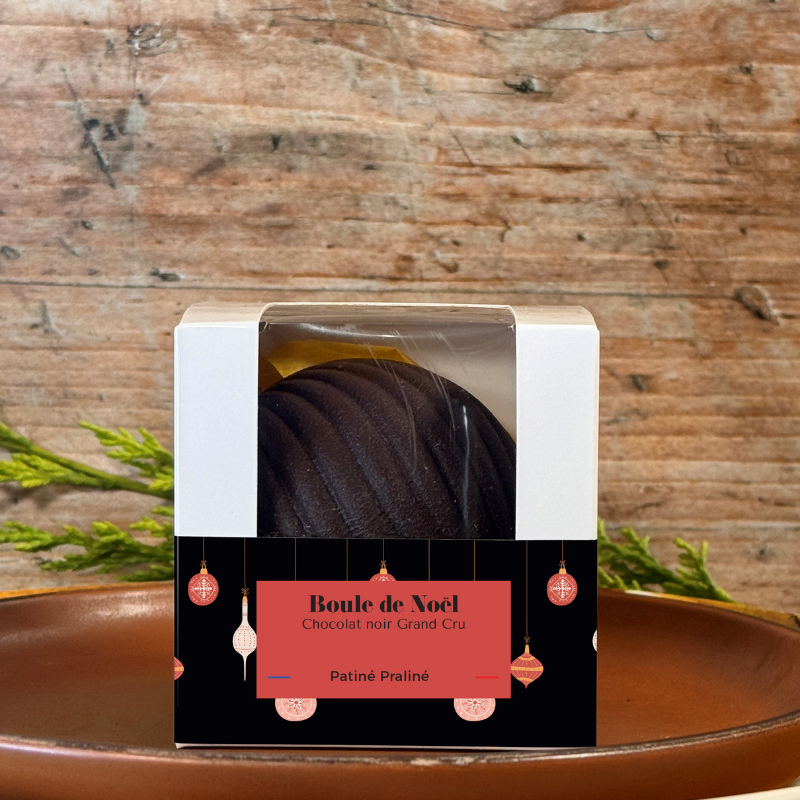 BOULE DE NOËL - NOIR PRALINE 110G
