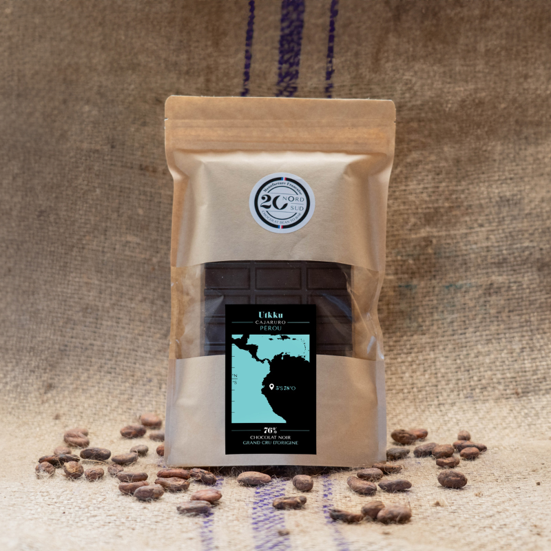 Tablette à pâtisser 500g - Ukku Noir 76% | 20°Nord 20°Sud