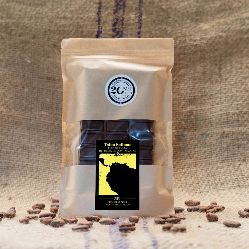 TABLETTE TAINO SOLIMAN REP DOM GRAND CRU D'ORIGINE NOIR 72% 500G
