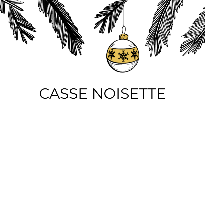 Bûche pâtissière CASSE-NOISETTE - 6 personnes