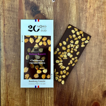 Tablette Gourmande - Kokoa Kamili Lait et Chouchous de cacahuètes