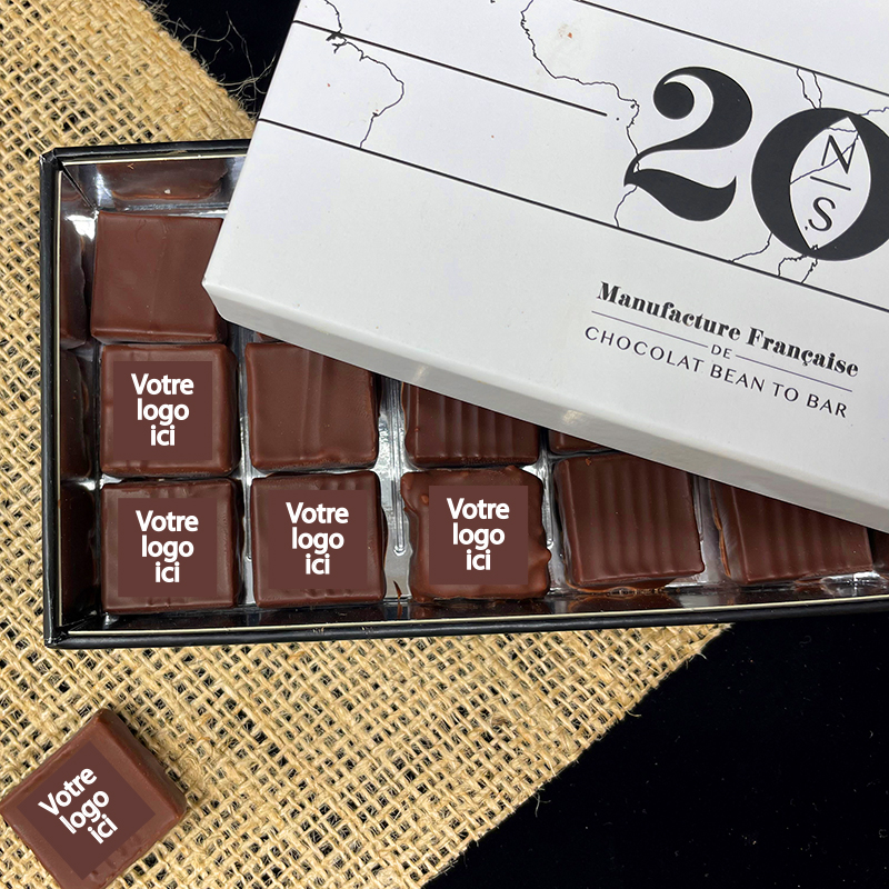 Chocolat personnalisé à l'image de l'entreprise - 20°Nord 20°Sud chocolat Bean to Bar