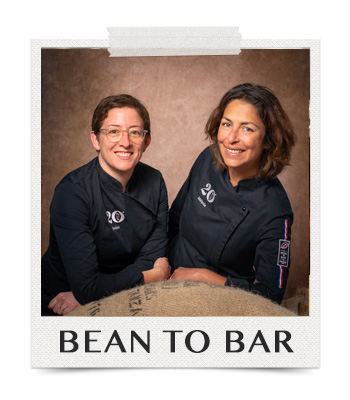 Mélanie and Marion team of bean to bar chocolate makers France